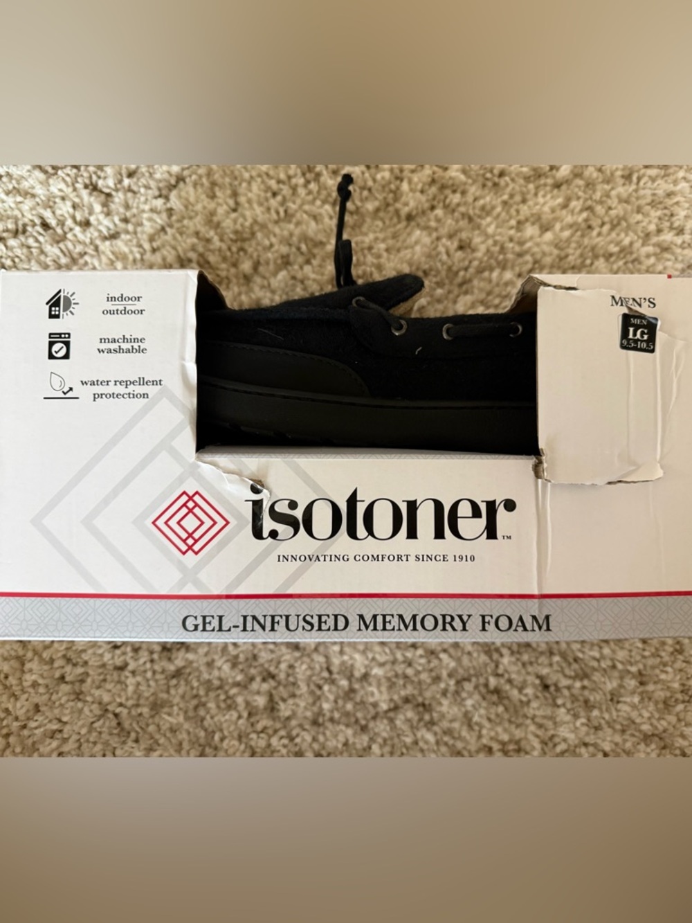 NIB Men’s Isotoner Slip-On Moccasin Loafers